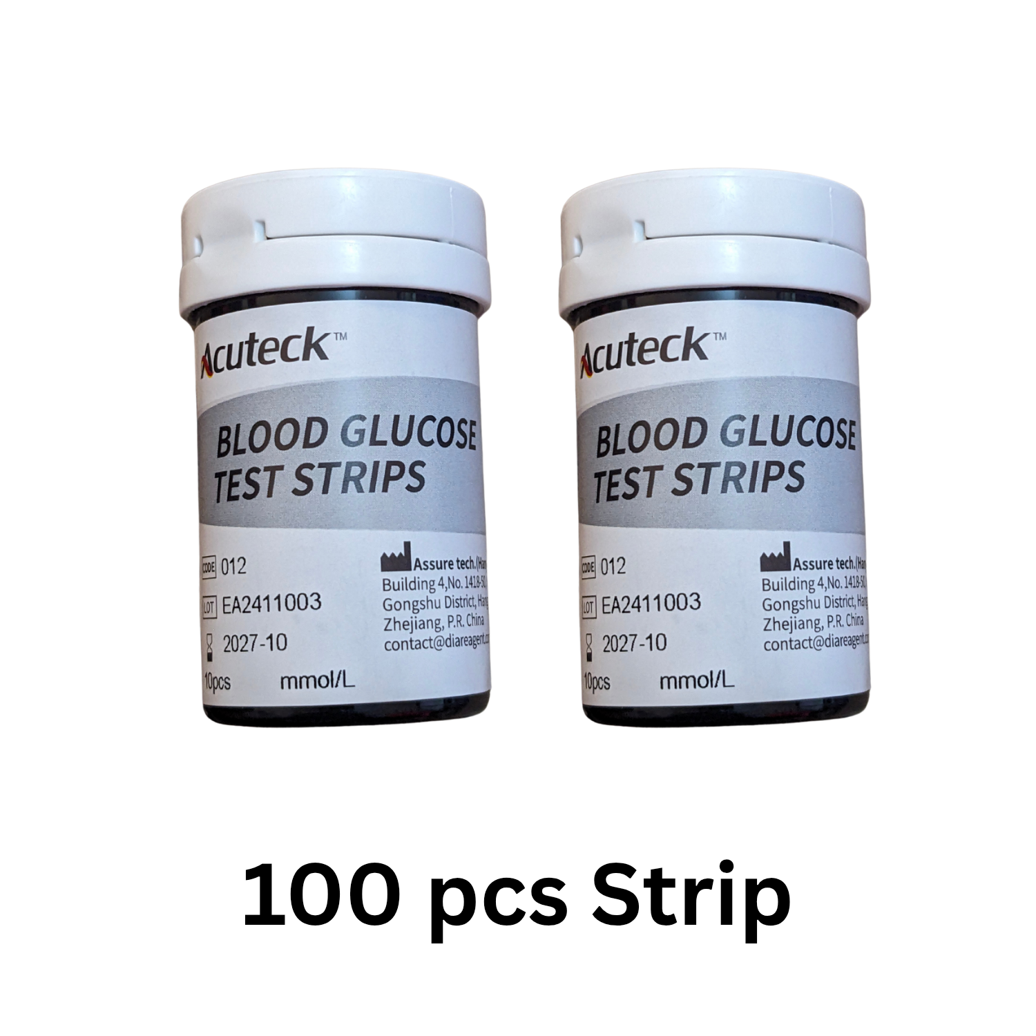 ১০০ পিস একুটেক ডায়াবেটিস মেশিনের স্ট্রিপ